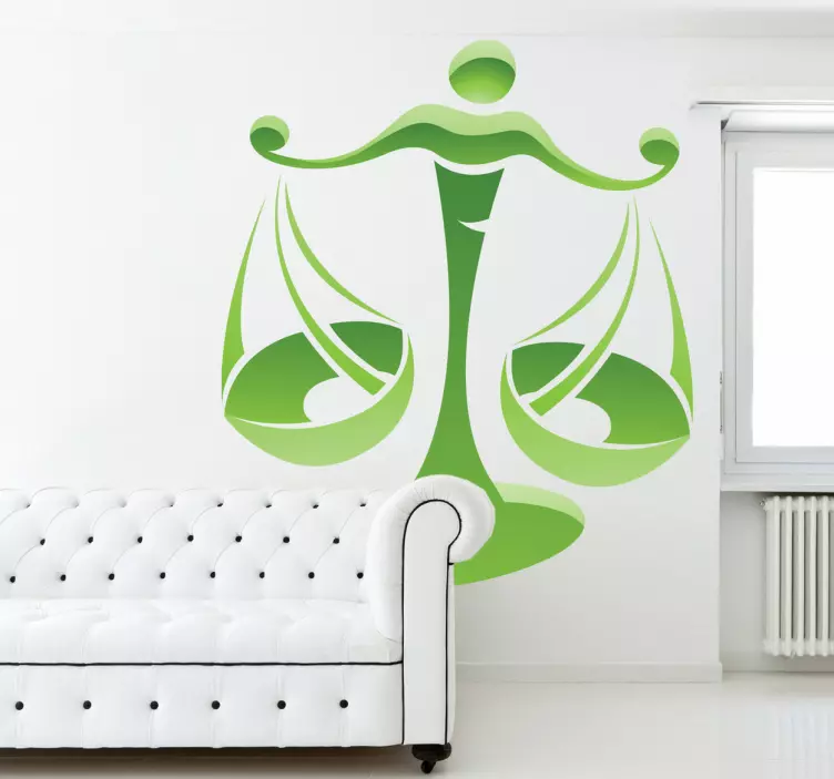 Libra Zodiac Sign Wall Sticker - TenStickers