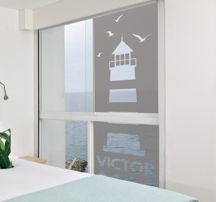 Lighthouse design window film - TenStickers