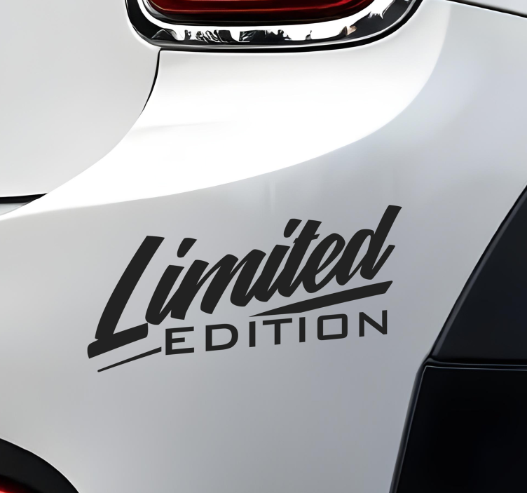 Limited edition bumper sticker - TenStickers