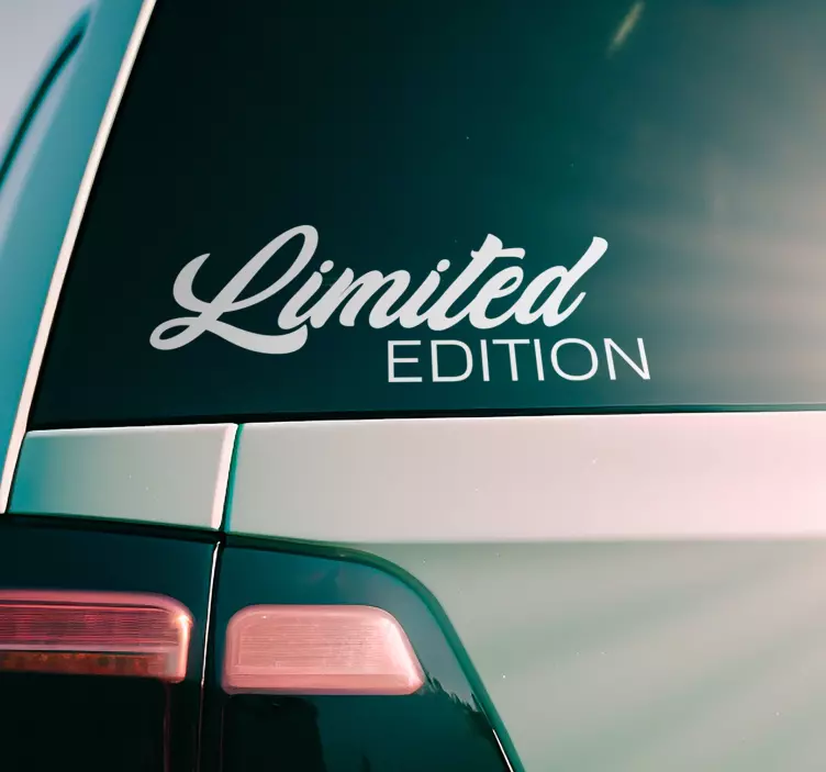 Limited edition vinyl car sticker - TenStickers
