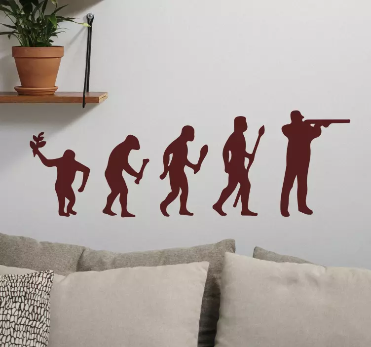Location sticker evolutionary silhouettes design - TenStickers