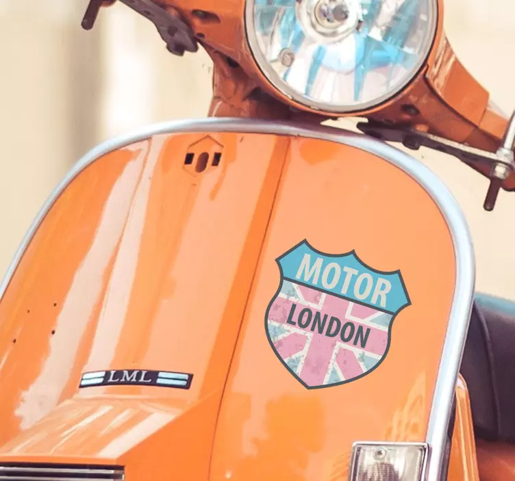 London flag motorbike sticker - TenStickers