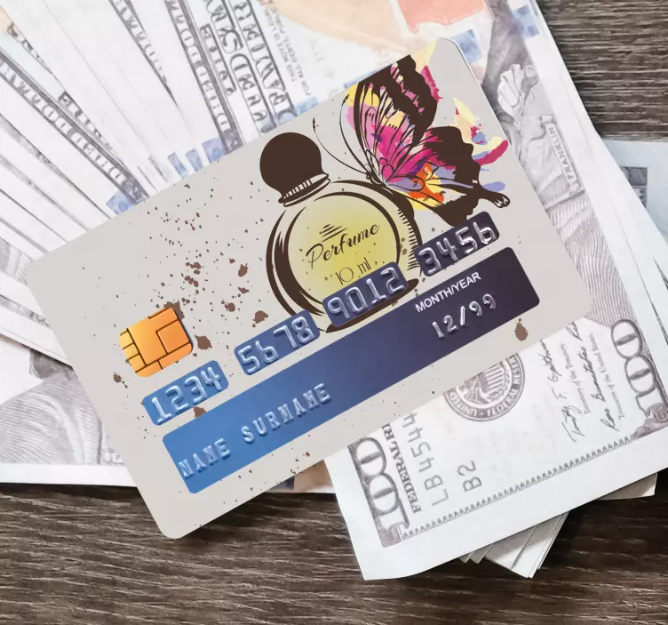 Love fragrance card sticker - TenStickers