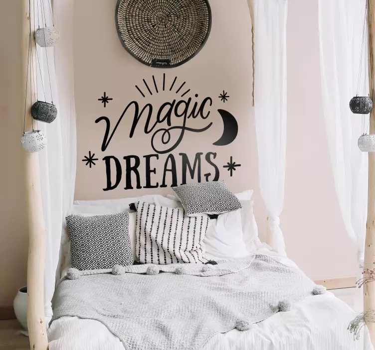 Magic Dreams bedroom wall sticker - TenStickers