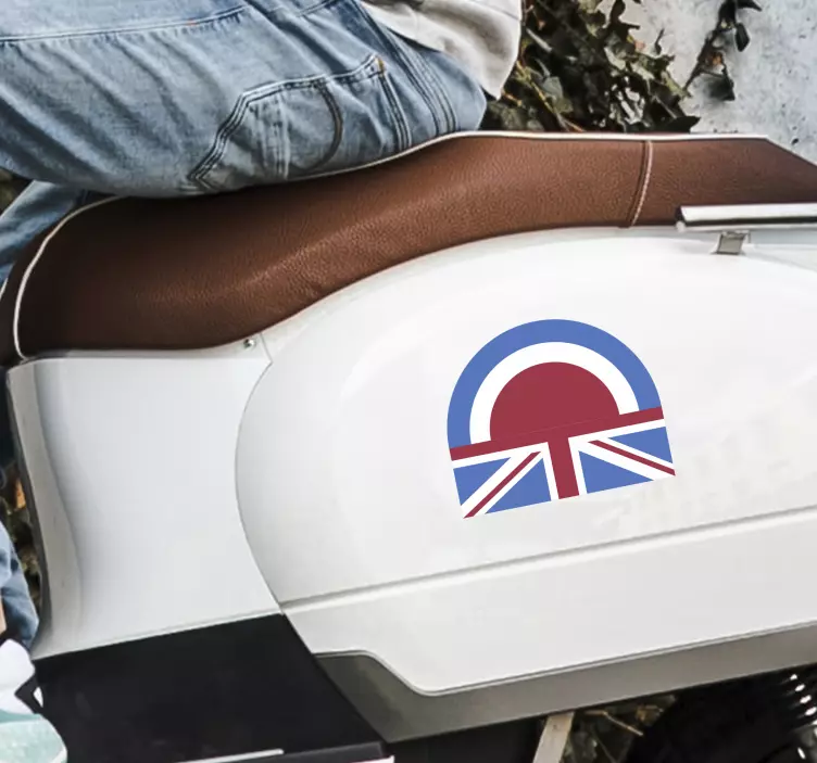 Mod Flag motorcycle decal - TenStickers