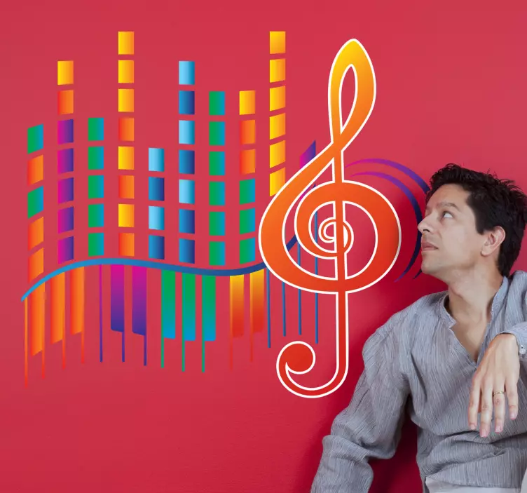 Modern Style Music Wall Sticker - TenStickers