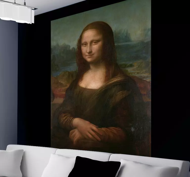 Mona Lisa painting wall art sticker - TenStickers