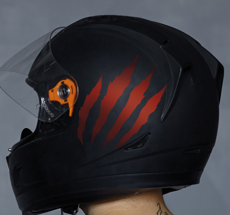 Monocolor scratches design motorbike sticker - TenStickers