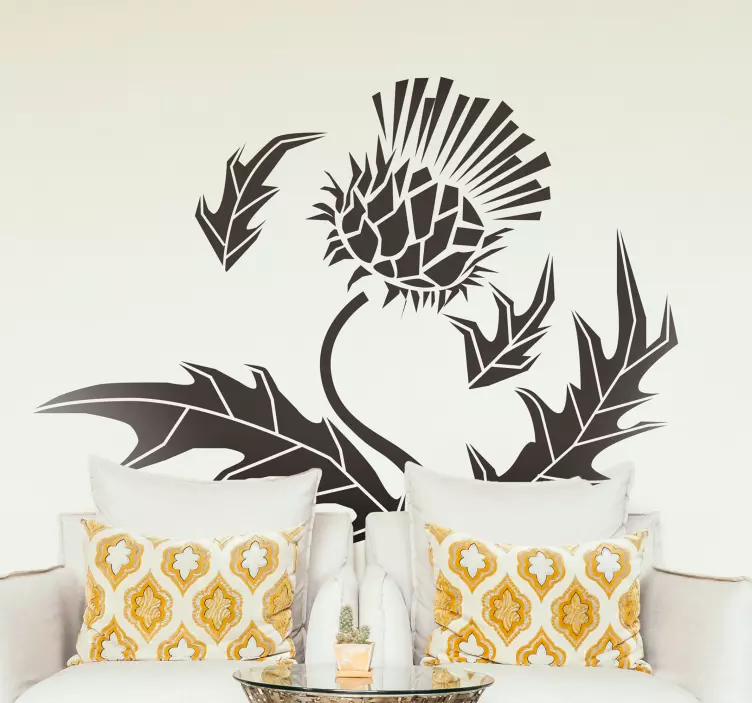 Monocolour plant  wall sticker - TenStickers