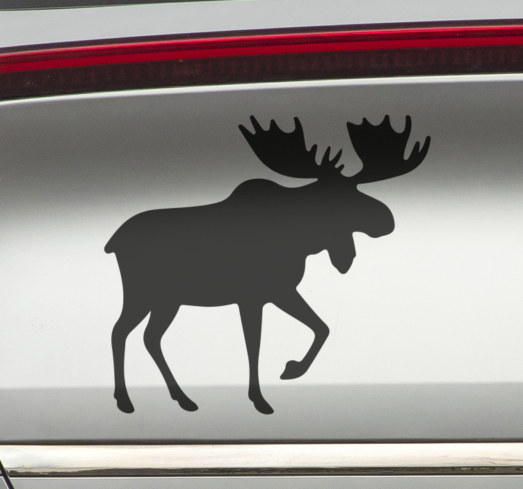 Moose design car sticker - TenStickers