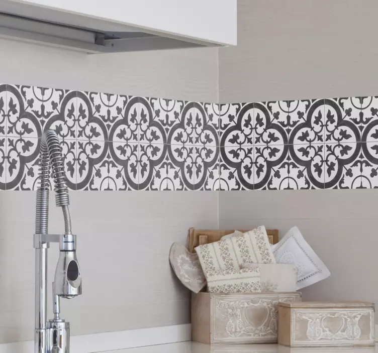 Moroccan bathroom tile sticker - TenStickers