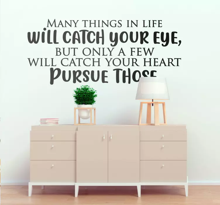 Uplifting Life Saying quote wall sticker - TenStickers