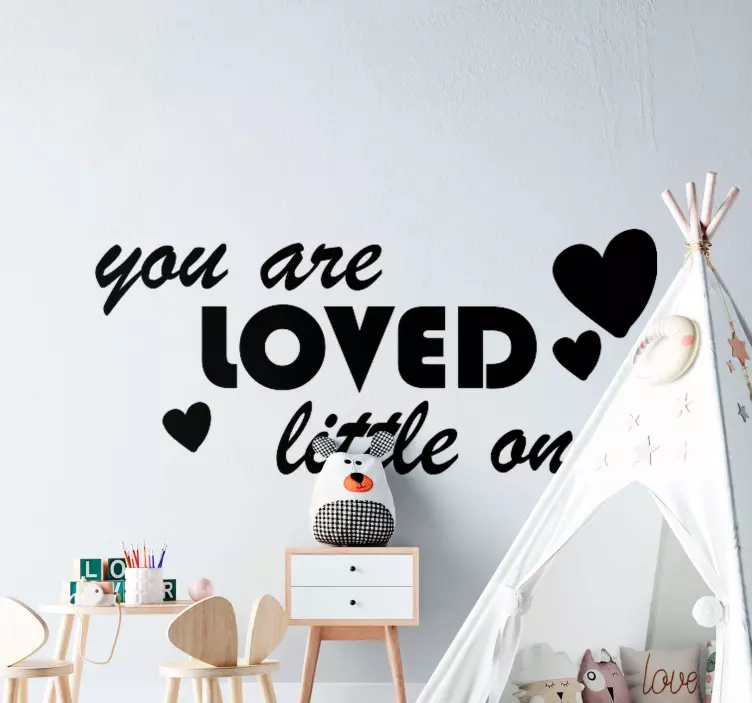 Motivational Love Message quote wall sticker - TenStickers