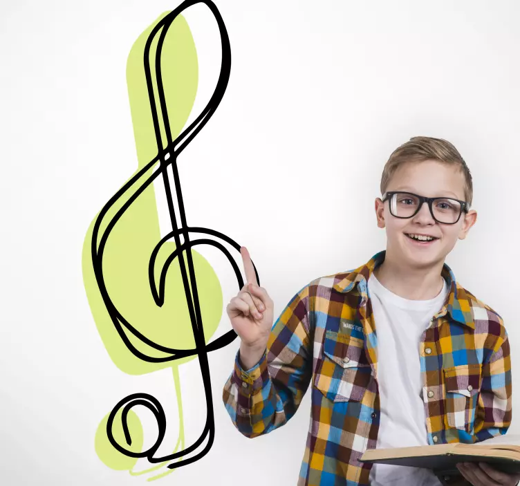 Musical Notation Accent music sticker - TenStickers