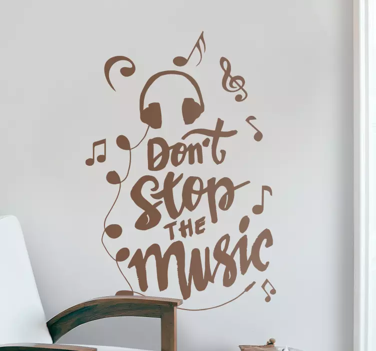 Musical quote decor musical sticker - TenStickers