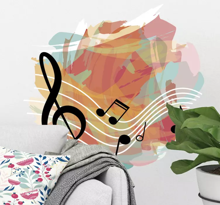 Musician with Maracas Sticker - TenStickers