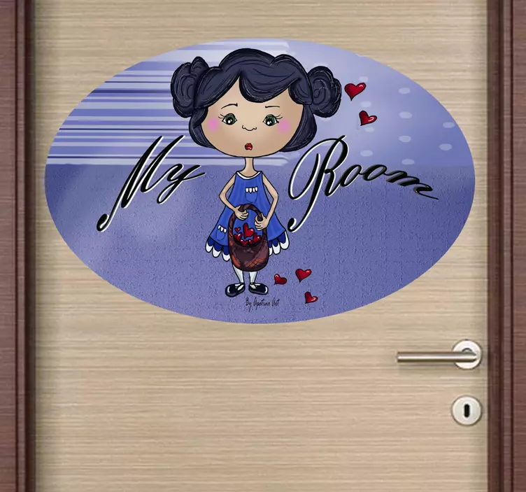 My Room Decoration Design door sticker - TenStickers