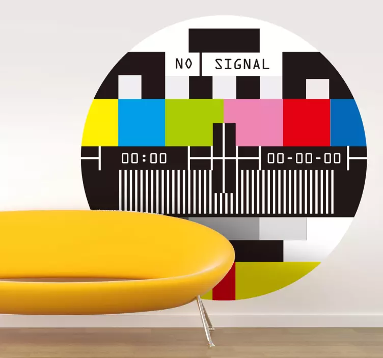 No signal TV sticker - TenStickers