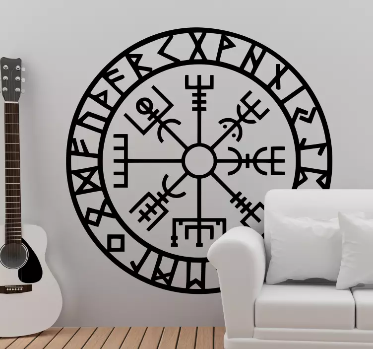 Norse Compass Of Life wall sticker - TenStickers