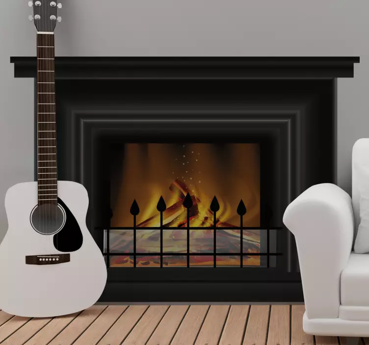 Object sticker timeless fireplace design - TenStickers