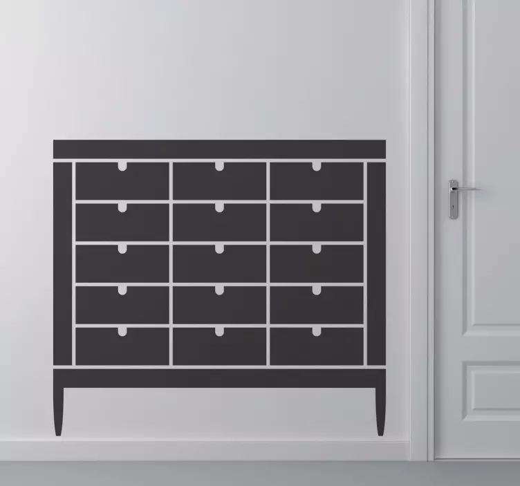 Office Filing Cabinet Sticker - TenStickers