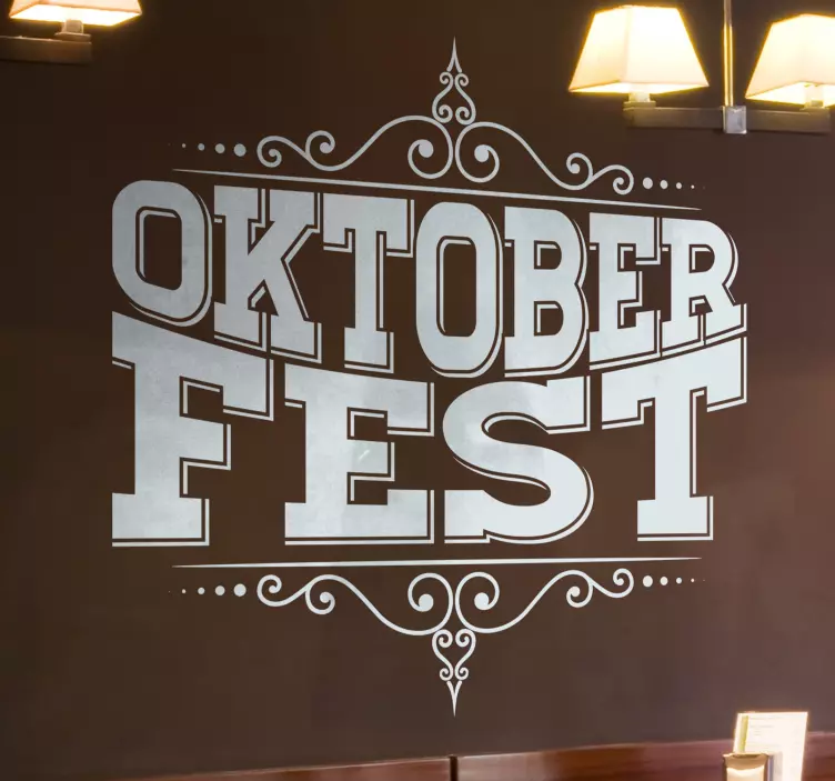 Oktoberfest Text Living Room Wall Decor - TenStickers