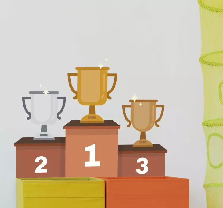 Olympic Podium Wall Sticker - TenStickers