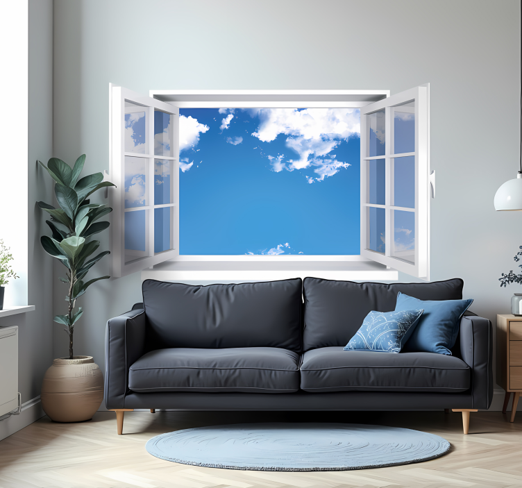 Open Window 3D Wall Stickers - TenStickers