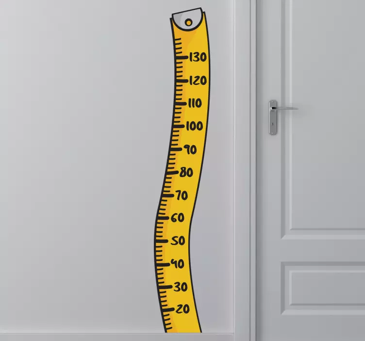 Original Measuring Tape Kids Height Chart Wall Sticker - TenStickers