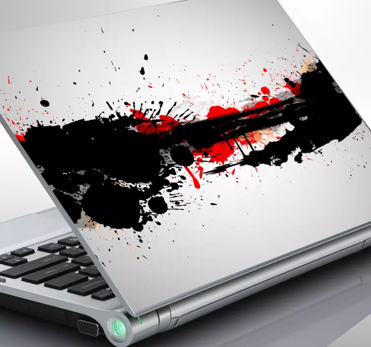 Paint explosion laptop sticker - TenStickers