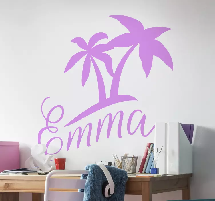 Palm Tree Design Location sticker - TenStickers