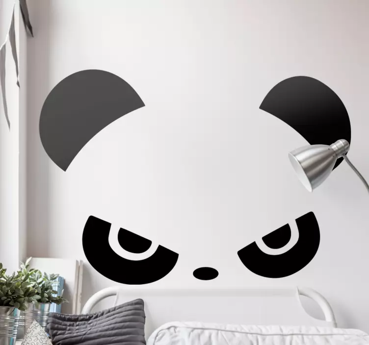 Panda Face Expression wall sticker - TenStickers