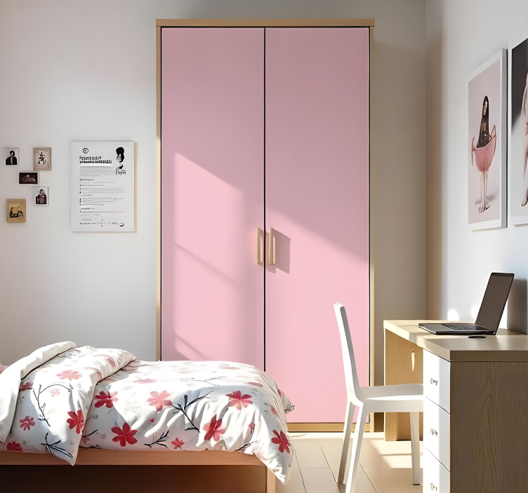 pastel pink furniture sticker - TenStickers
