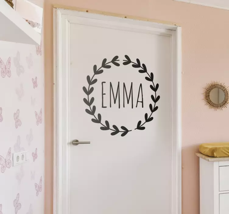 Personalised Room Kids door sticker - TenStickers