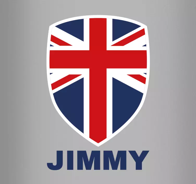 Personalised Union Jack Sticker - TenStickers