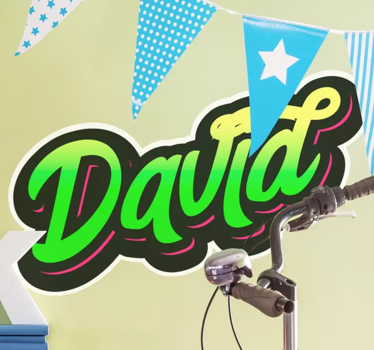 Personalizable Name Style quote wall sticker - TenStickers