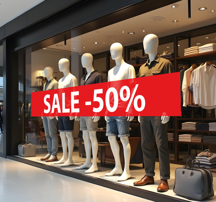 Personalised discount sales sticker - TenStickers