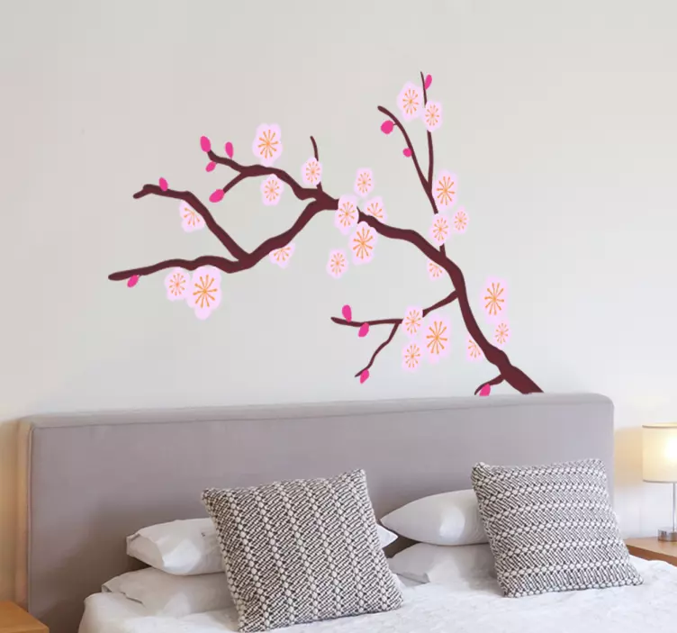 Pink Tree Wall Decal - TenStickers