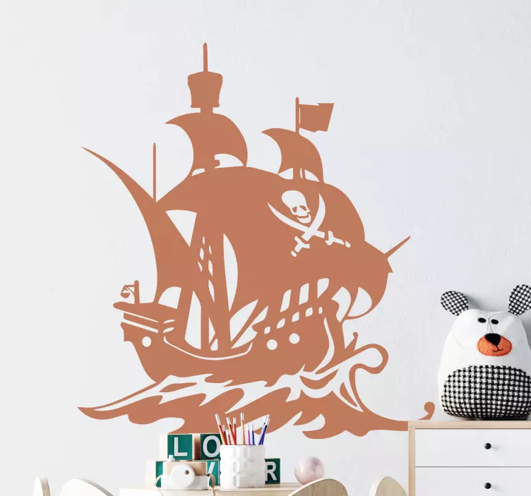 Pirate Ship Adventure wall sticker - TenStickers