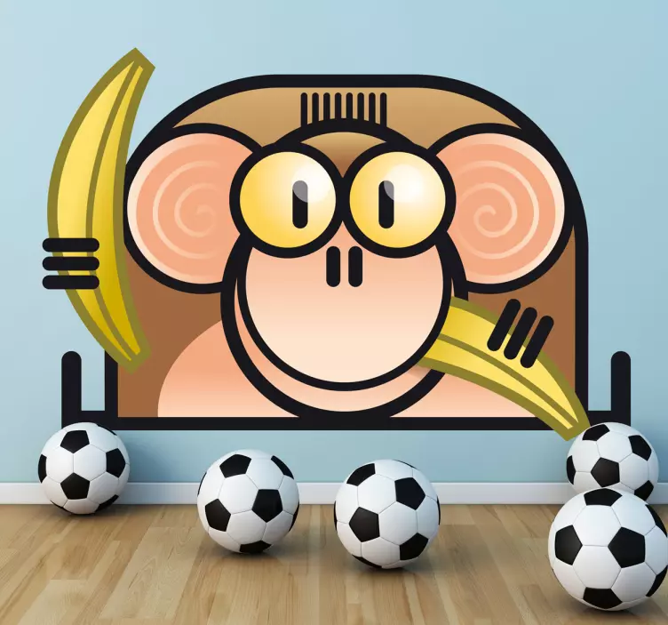 Playful Monkey Character wall sticker - TenStickers