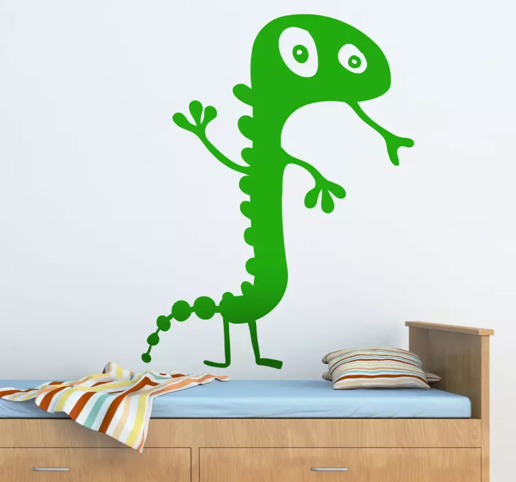 Playful Monster Character wall sticker for kids - TenStickers