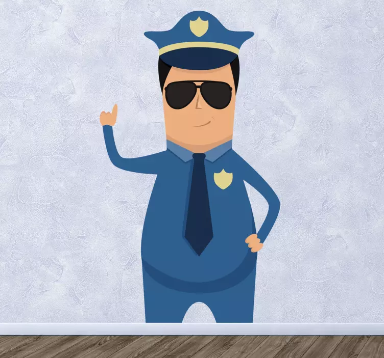 Police Wall Sticker - TenStickers