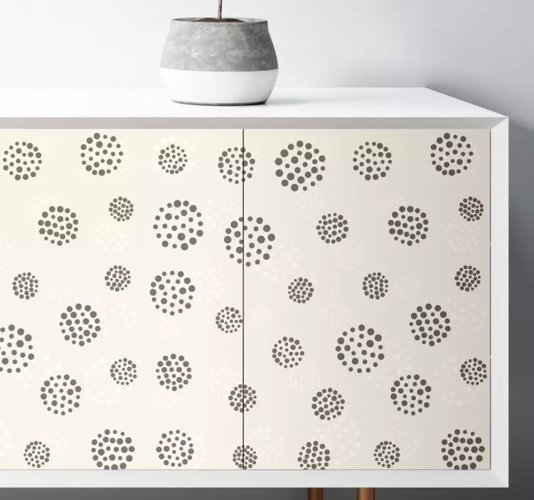 Furniture sticker polka dot design - TenStickers