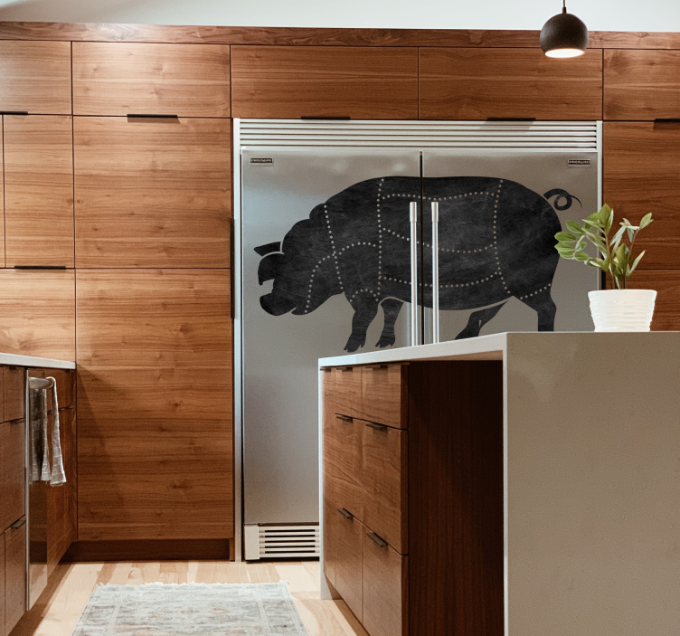 Pork Cut chalkboard sticker - TenStickers