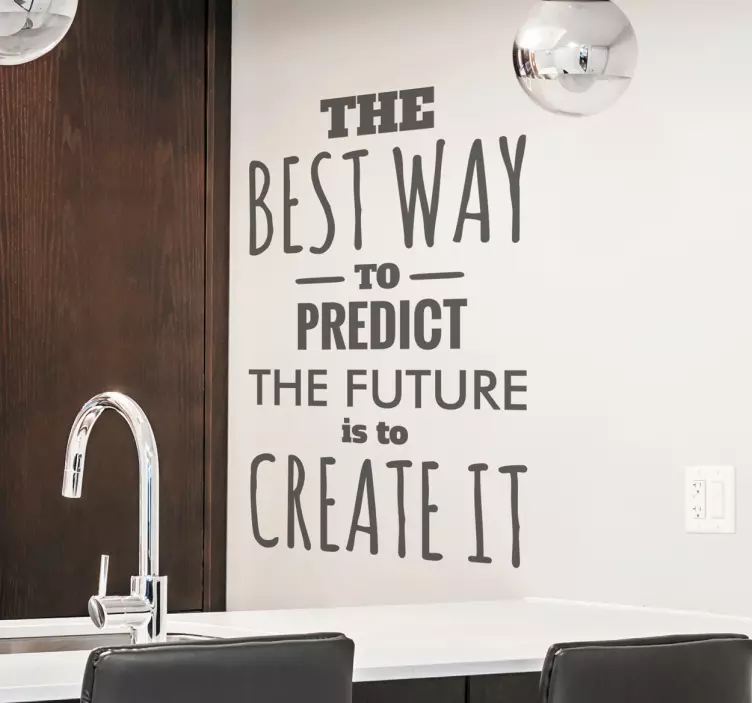 Predict the future office wall sticker - TenStickers