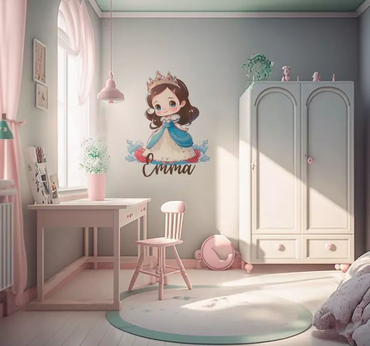 Princess cartoon wall sticker - TenStickers