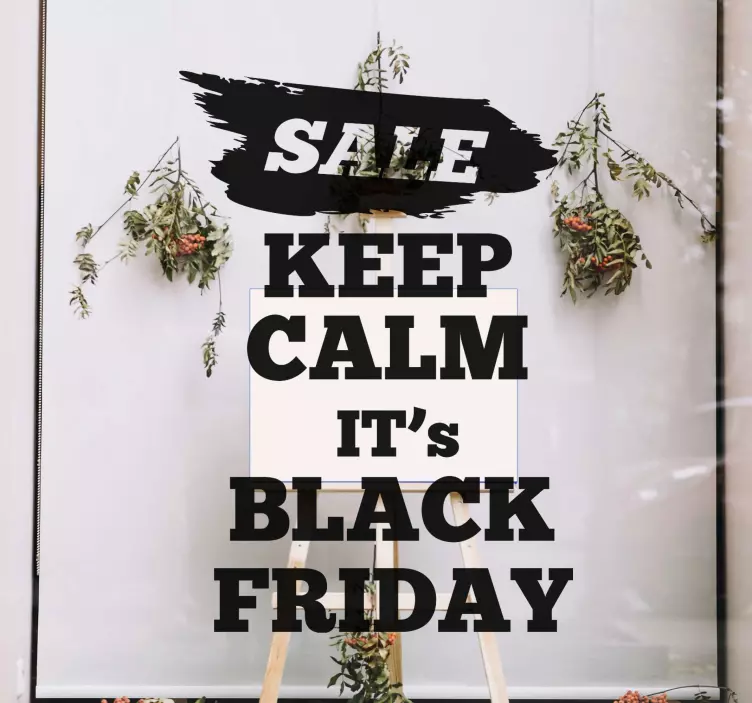 Promotional Sale Flag Black Friday sticker - TenStickers
