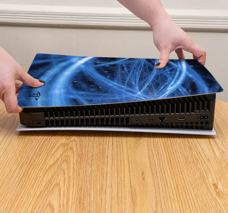 Ps5 skin mystical blue patterns - TenStickers