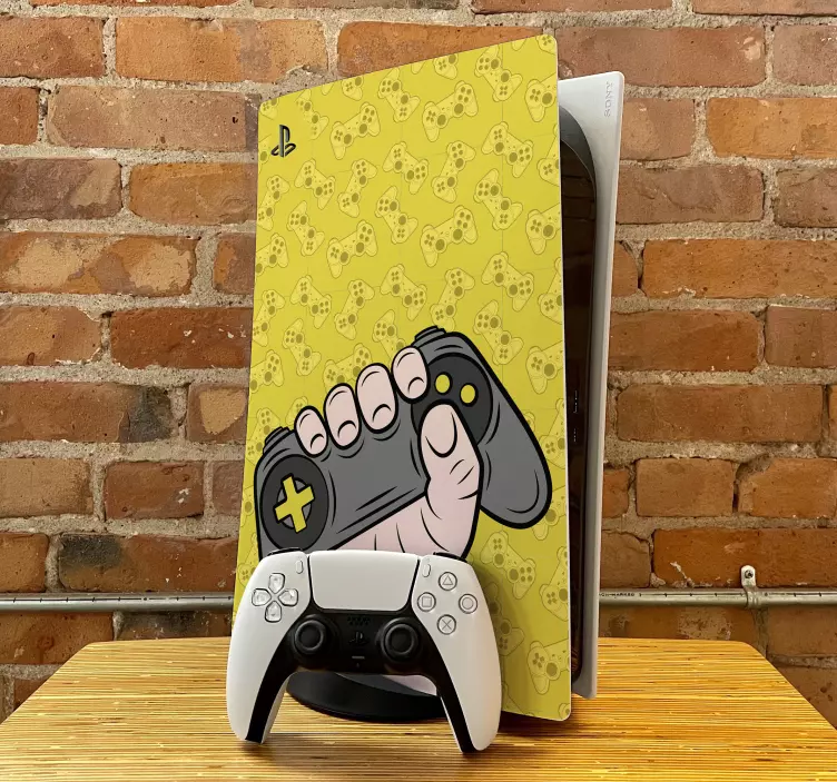 Ps5 skin with gaming controller design - TenStickers