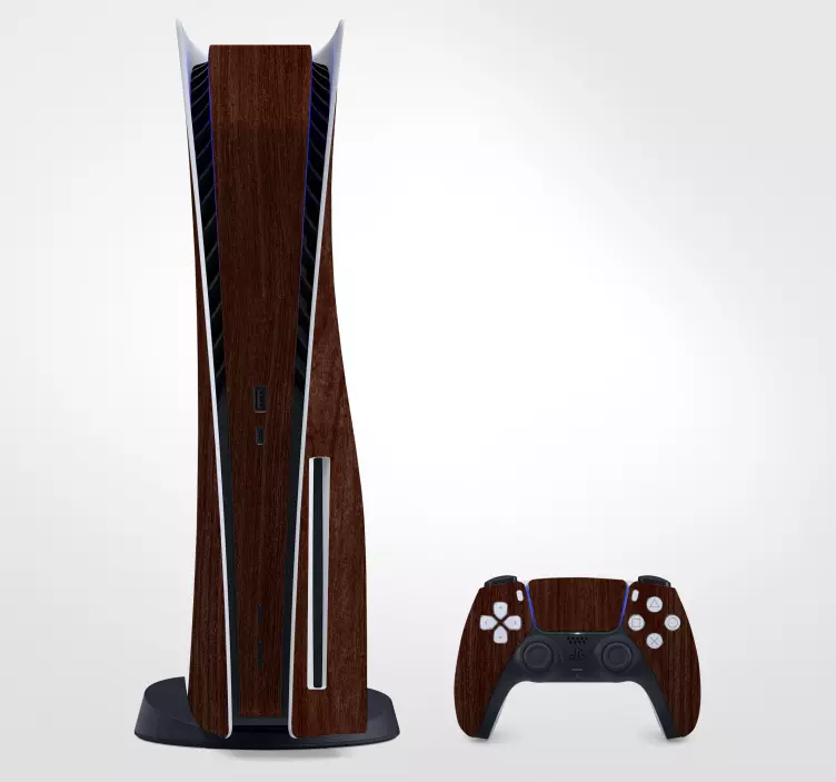 Ps5 skin wood texture design - TenStickers